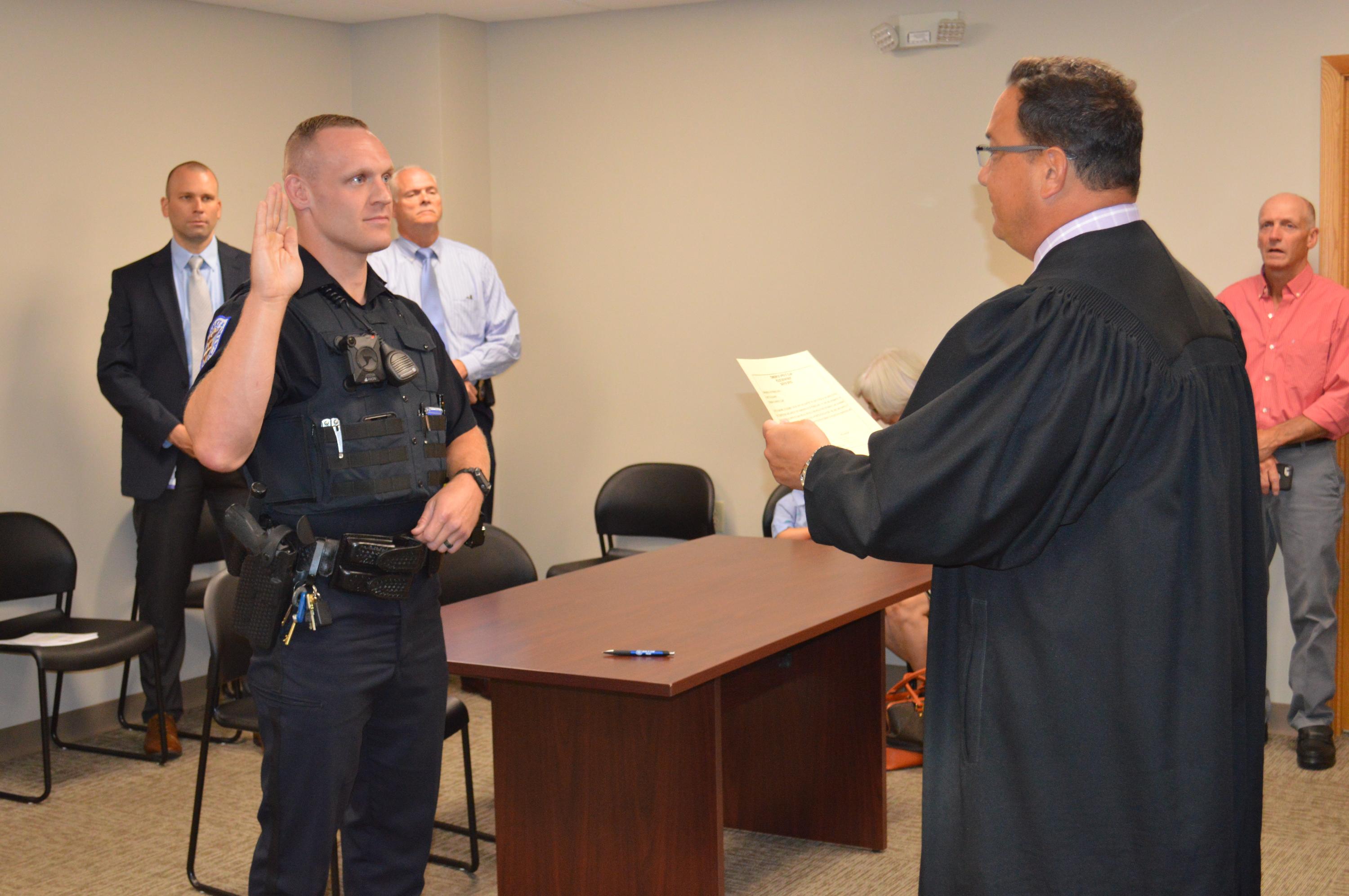 Upper St. Clair Officer Eric McAlpine Sworn In 