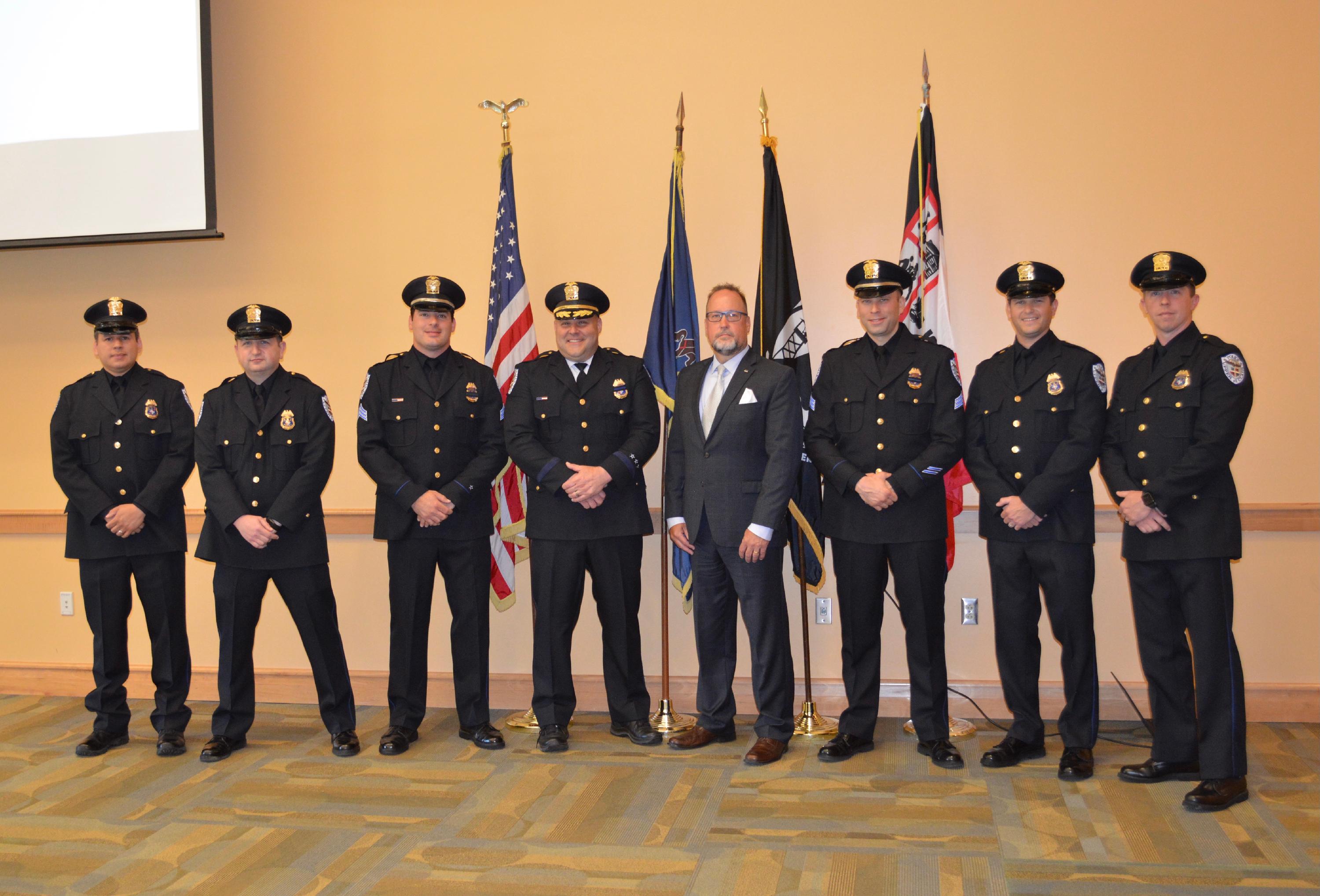 Six officers promoted